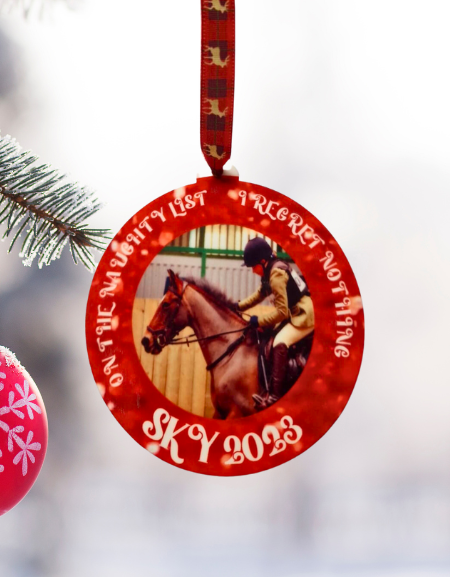 Personalised Photo Christmas Bauble