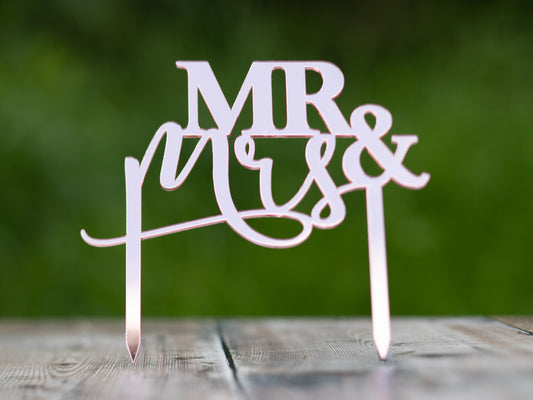 Mr & Mrs - Cake Toppers