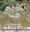 Modern Custom Engraved Acrylic and Wood Wedding Guest Book Sign