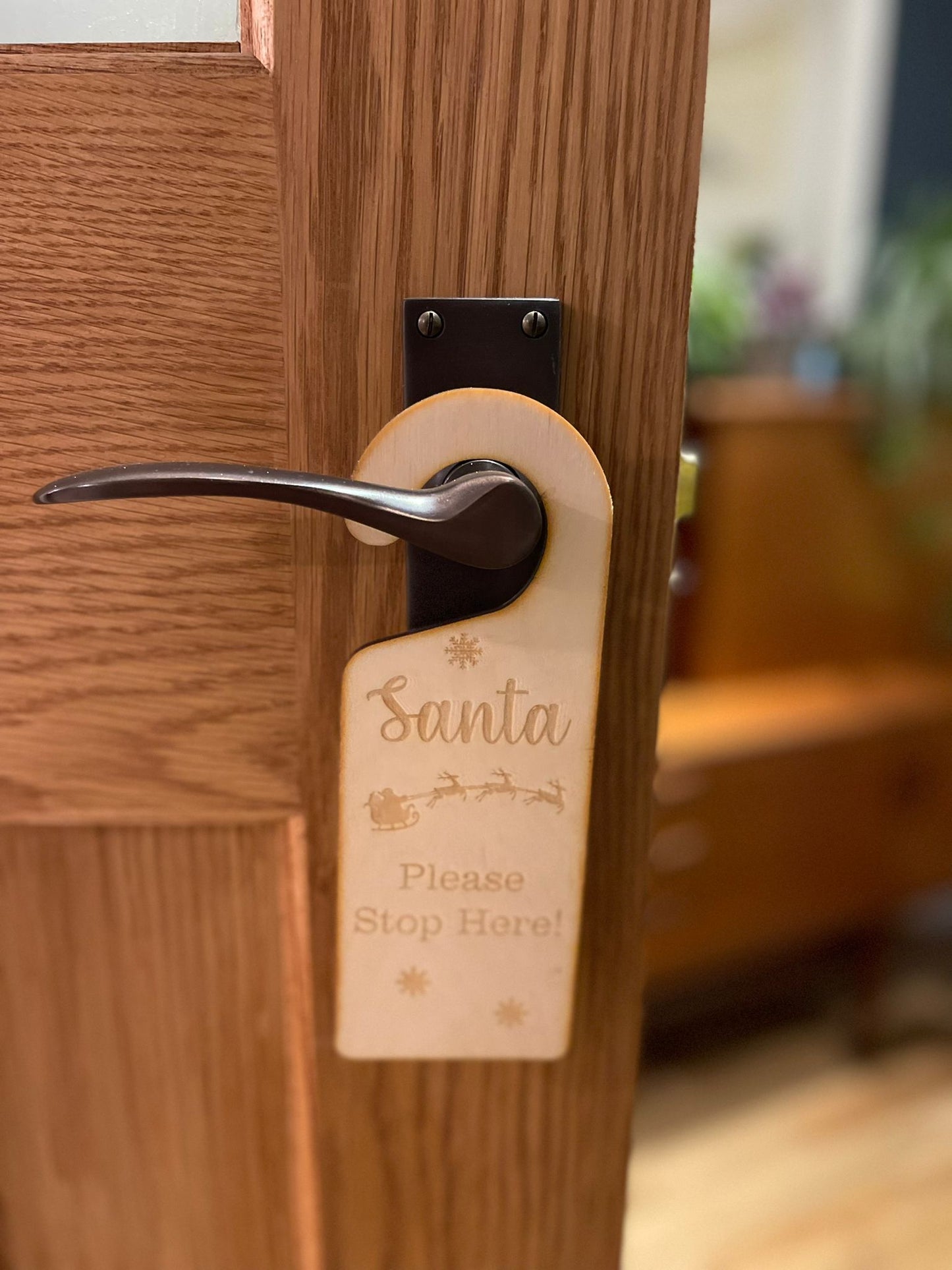 Santa Stop Here Door Hanger